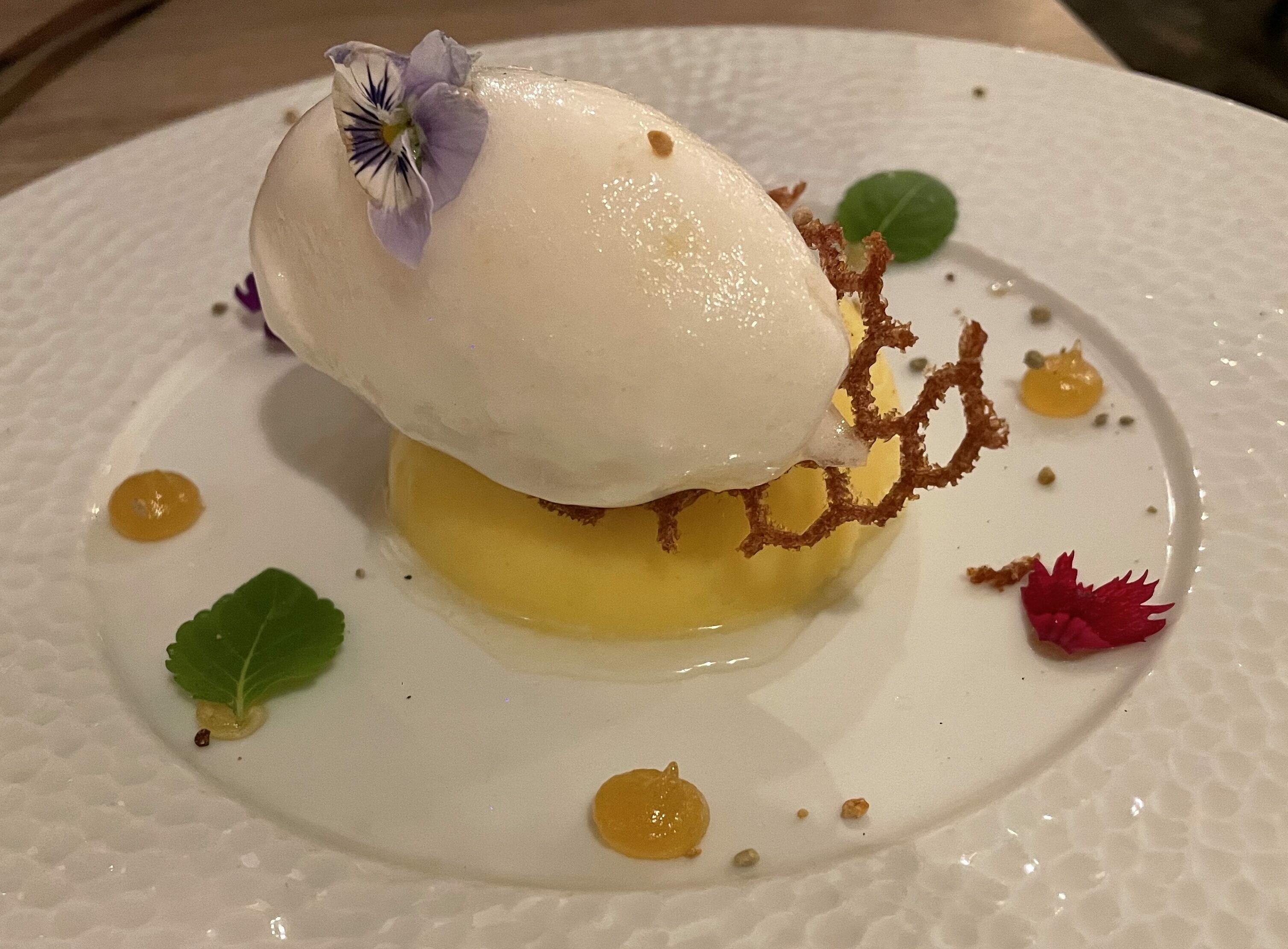 Dessert Citron Miel Pollen