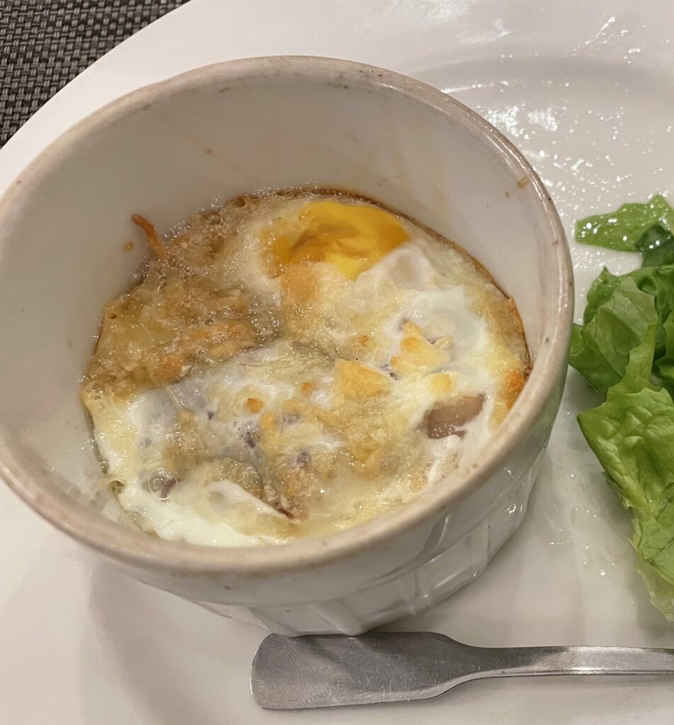 Au ptit gouter oeuf cocotte crottin chavignol