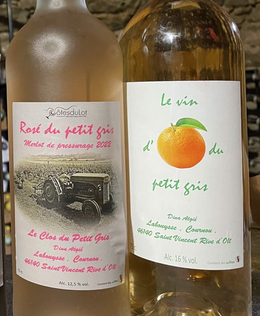 Vin d'orange et rosé Clos Du Petit Gris Cahors