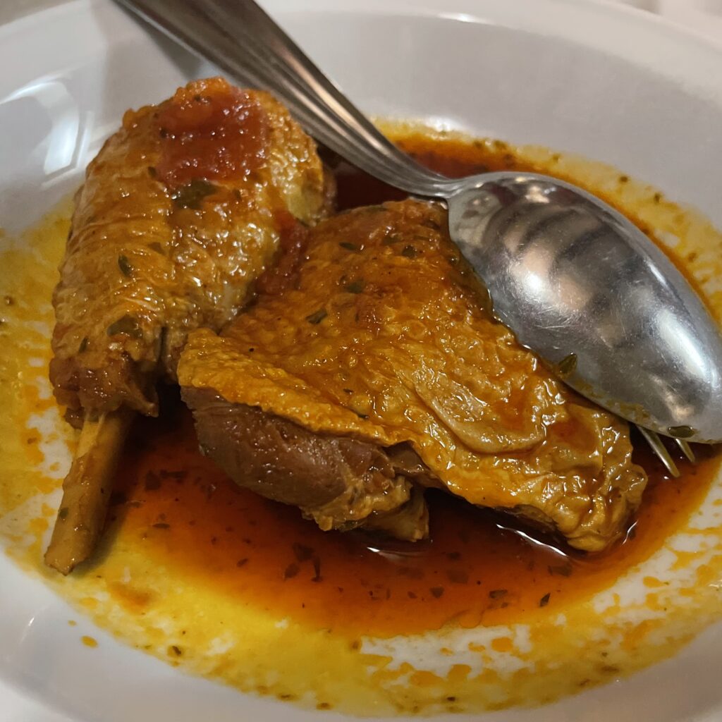 Poulet sauce vermouth