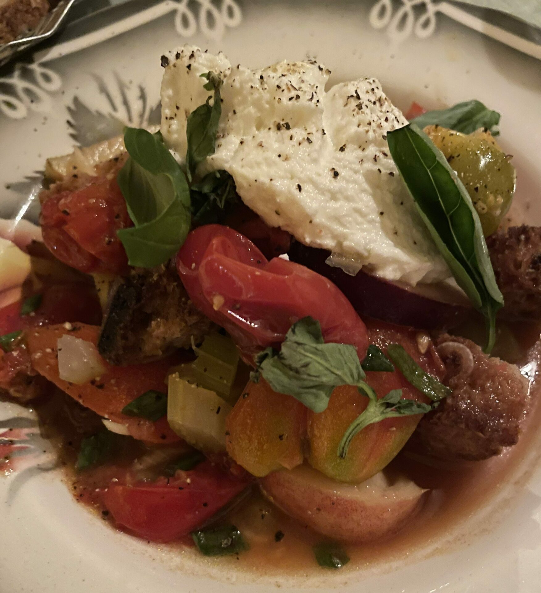Tomate Straciatella Croutons LIMMAT Restaurant Marseille