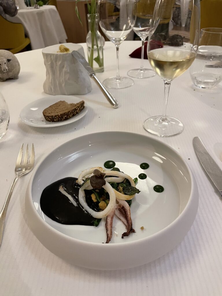 Encornet Plat Menu Manoir du Lys